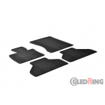 Original Gledring Passform Fußmatten Gummimatten 4 Tlg.+Fixing - BMW X5 (E70) 2006-2012